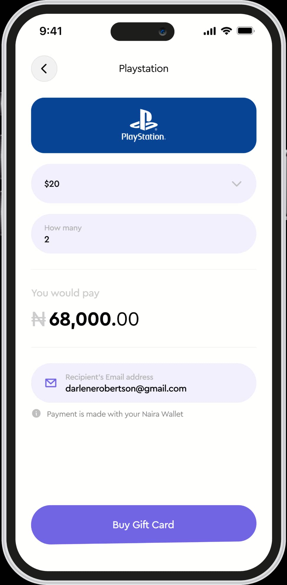 How to buy PlayStation gift cards on Ridima — illustration